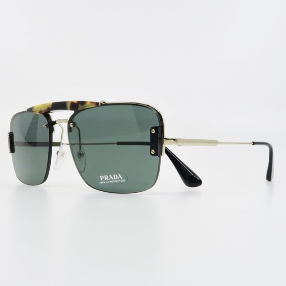 Prada Other - Prada SPR 56S 09R-254 Men's Rectangular Black/Gold